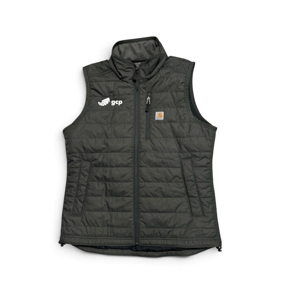 Carhartt Rain Defender Relaxed Fit Insulated Vest Gray OV2286-W Womens Medium